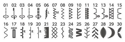 便利でうれしい30種類のステッチ