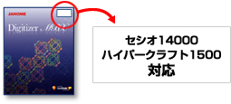 「セシオ14000/ハイパークラフト1500対応」シールについて